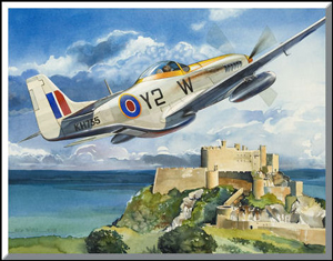 MUSTANG OVER MONT ORGUEIL By Rich Thistle © 