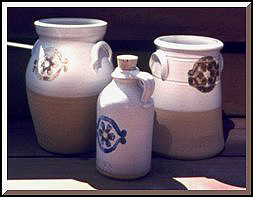 (Artist's Collection) stoneware pottery based on historical Ontario designs