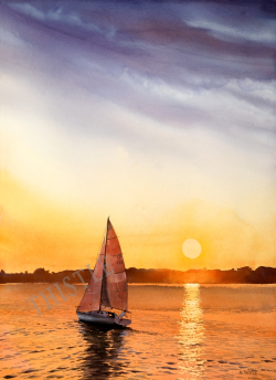 Heading Home At Sunset