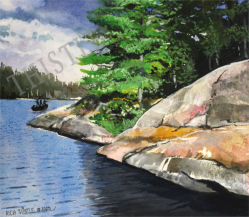 Kawartha Granite (watercolor)