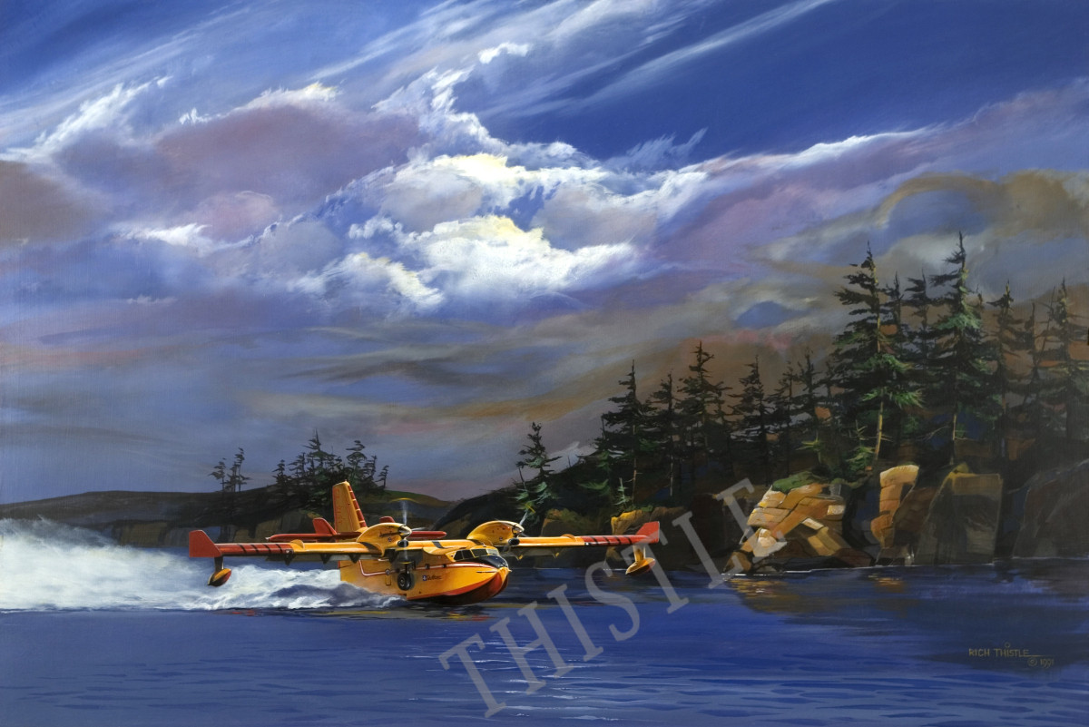 CL-215T SAVING THE FOREST By Rich Thistle©